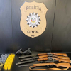 Polícia Civil apreende armas e munições
