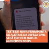 Defesa Civil Alerta será testado dia 30 de novembro