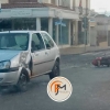 Acidente deixa motociclista ferido